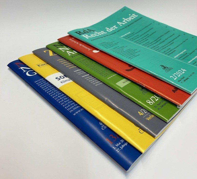 Viele Möglichkeiten bei der Satzproduktion für Zeitschriften bei C.H.Beck