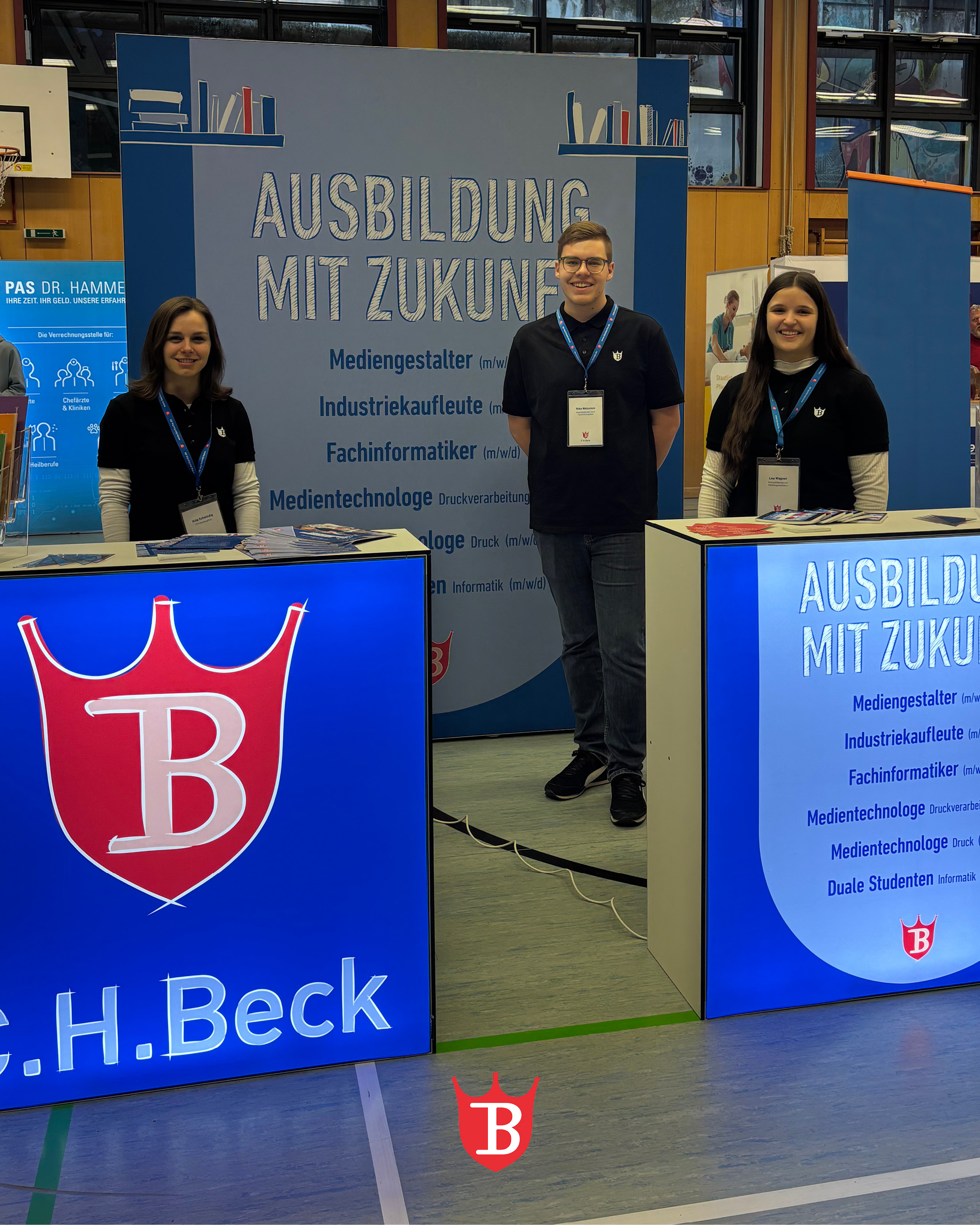 🎓 Am Mittwoch hatten wir erneut die Freude, die Druckerei C.H.Beck beim „Tag der Berufe“ an der Realschule Maria Stern Nördlingen vorstellen zu dürfen